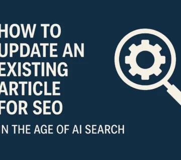 עדכון מאמרים SEO איך לעדכן מאמר קיים ב-SEO בעידן החיפוש הגנרטיבי
